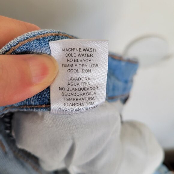 Pistola Revolve Blue Ripped Distressed Slim Fit Cotton Light Wash Denim Jeans 25 - Picture 9 of 10